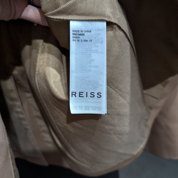 Reiss Marlie Tailored Wool Blend Single Breasted Suit Blazer (US 6) - Picture 6 of 7